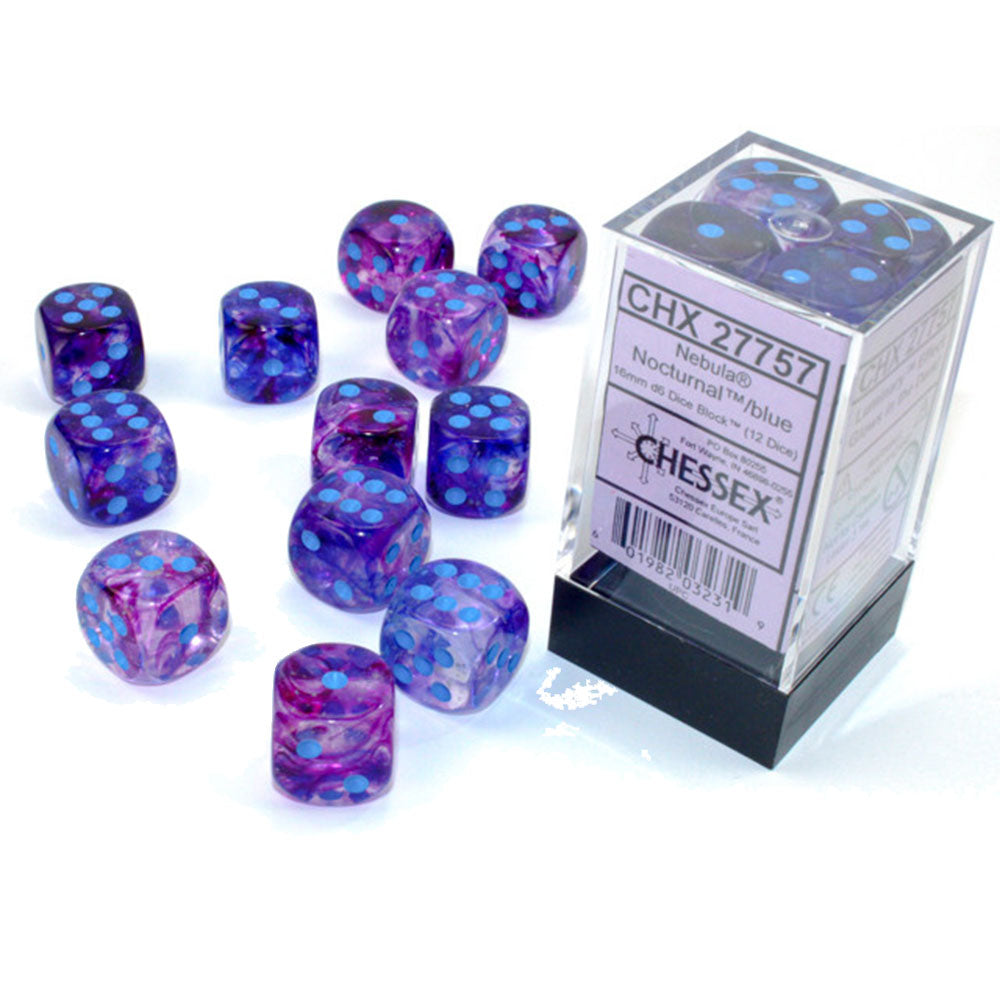 Mgławica Chessex 16 mm D6 Blok kostki