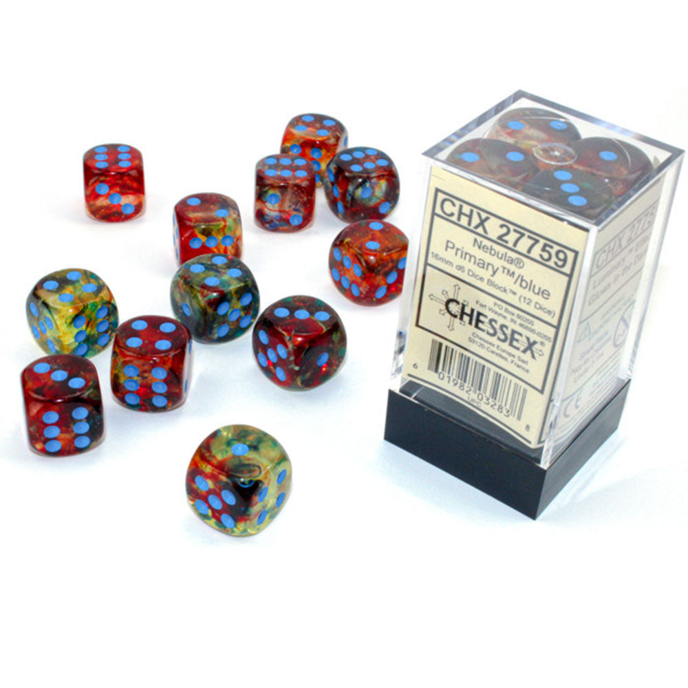 Nebula Chessex 16 mm D6 Bloque de dados