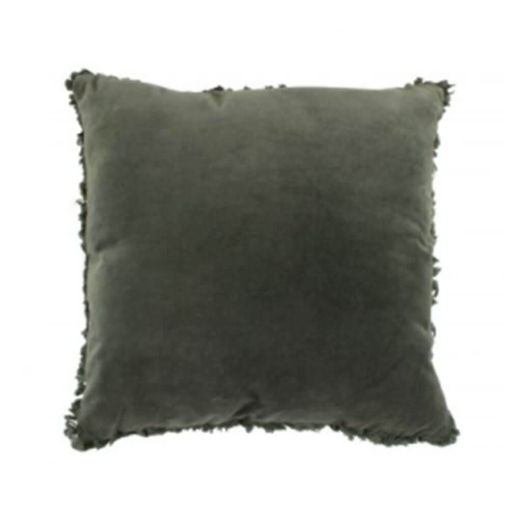 Maci Velvet Ruffle Edge Cushion (50x50x4cm)