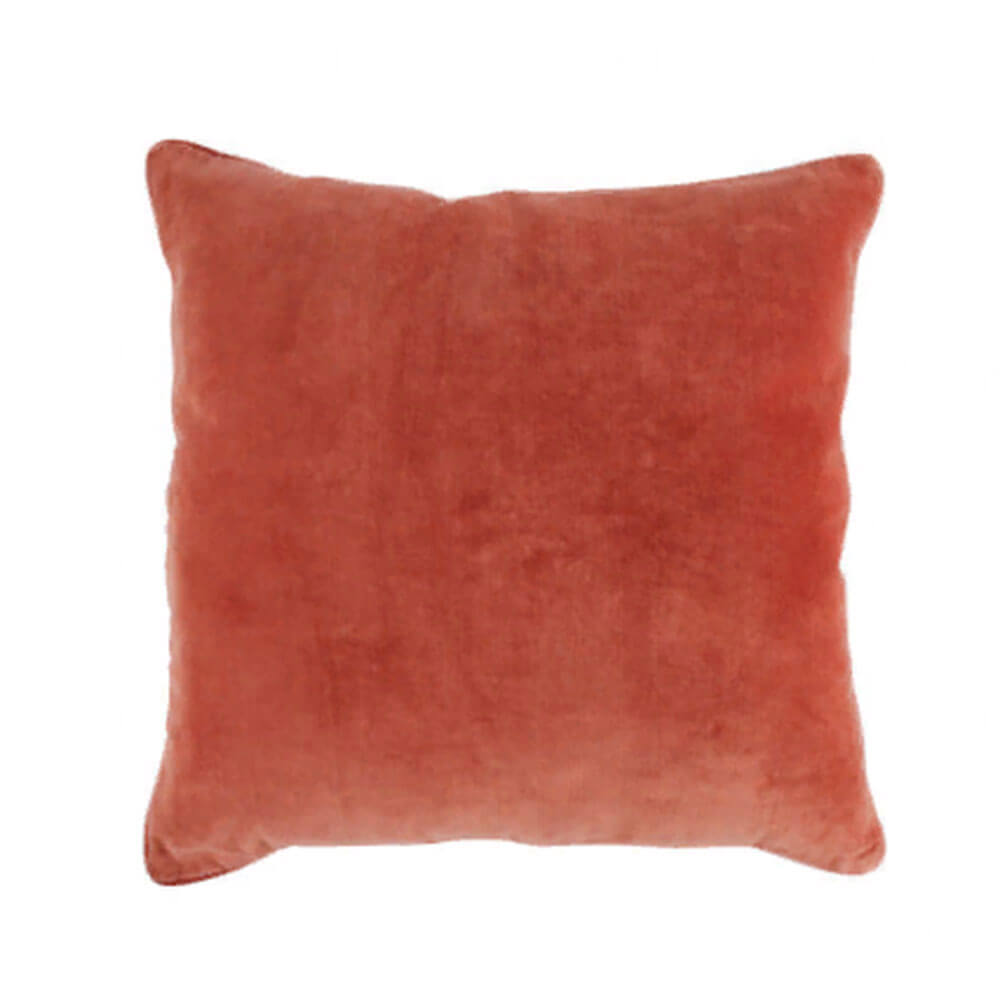 Makenna Velvet Cushion avec tuyauterie (50x50x4cm)