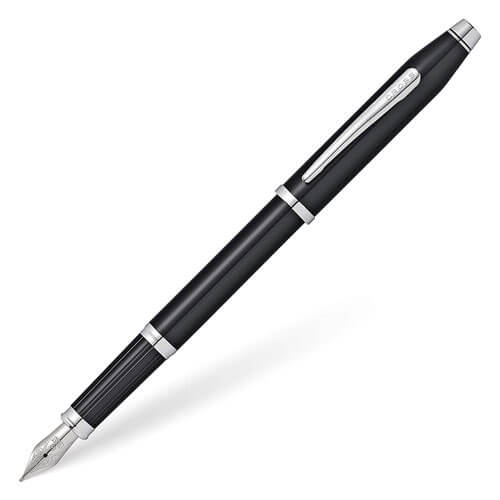 Cross Century II Black Lacquer & Chrome Fountain Pen