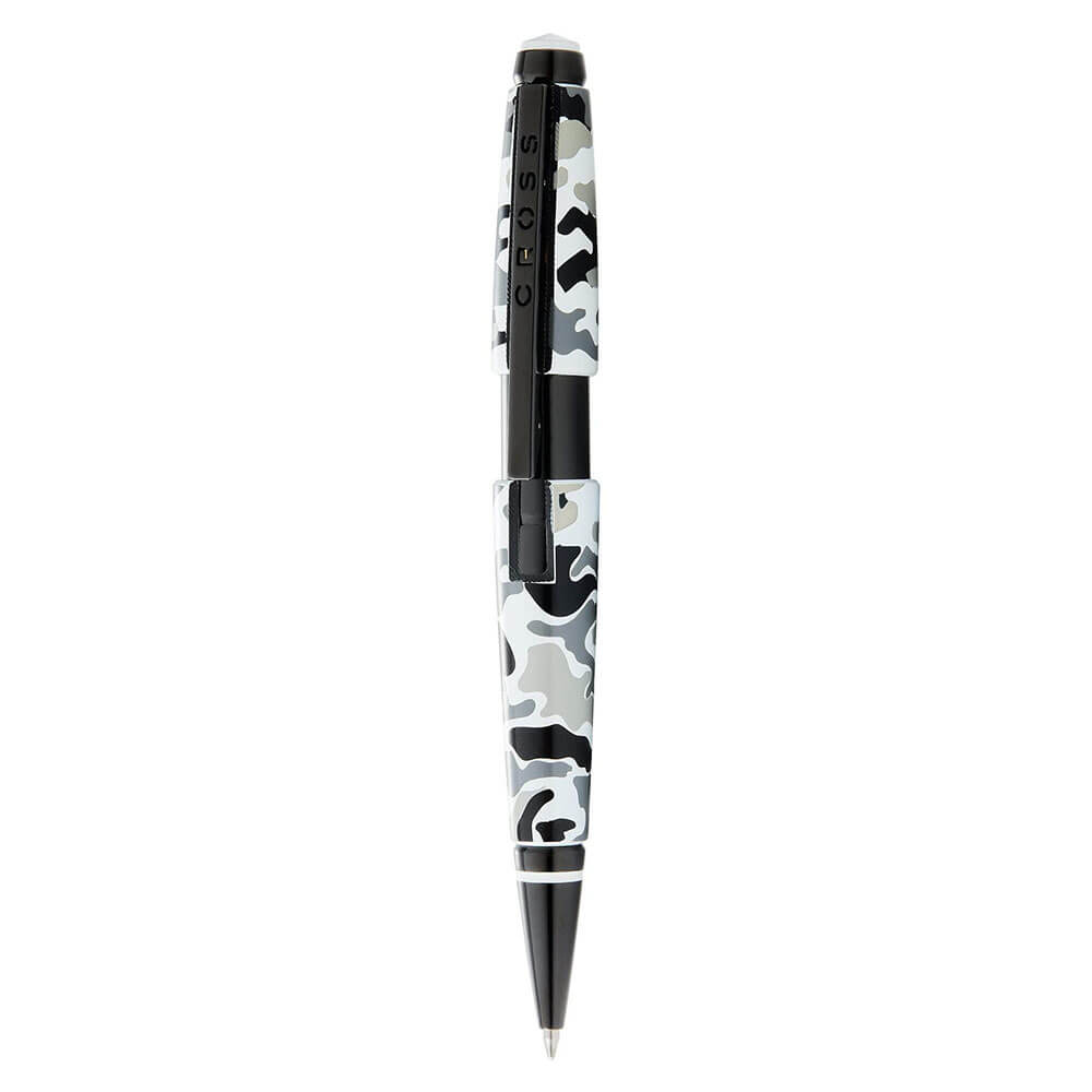 Penna rollerball a bordo cross con PVD nero