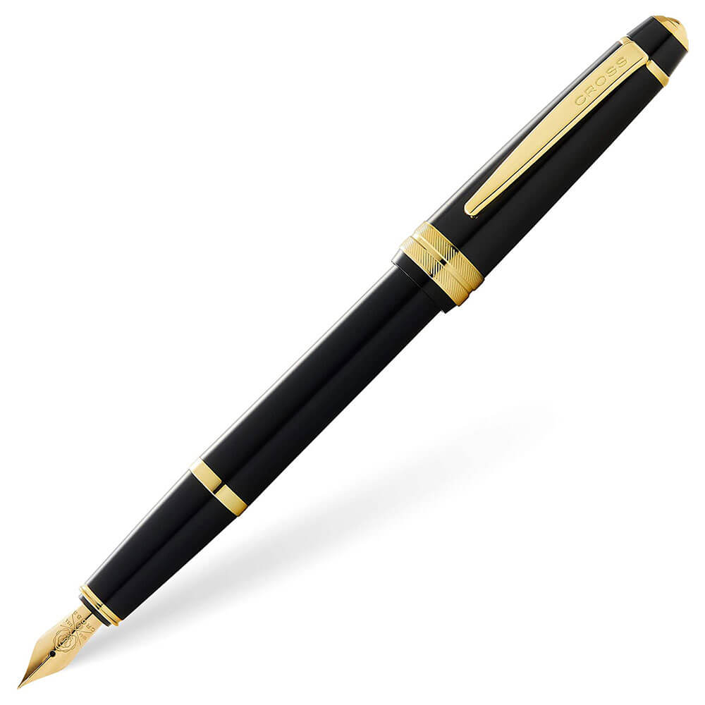 Cross Bailey Light Gloss Fountain Pen (Black & Gold)