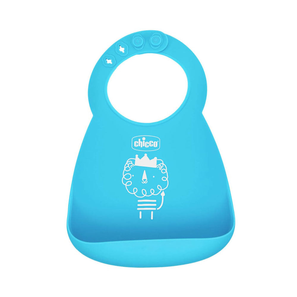 Bib al silicone chicco con briciolo