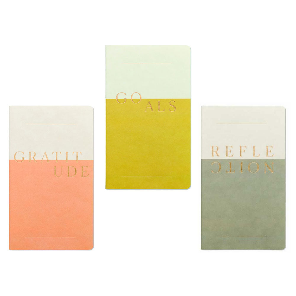 Stitch-Bound Notebook (Set of 3)