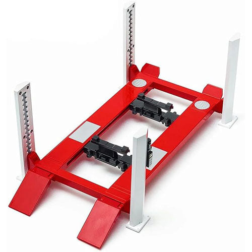 Ajustable 4-Post Lifter 1:18 Scale (White/Red)