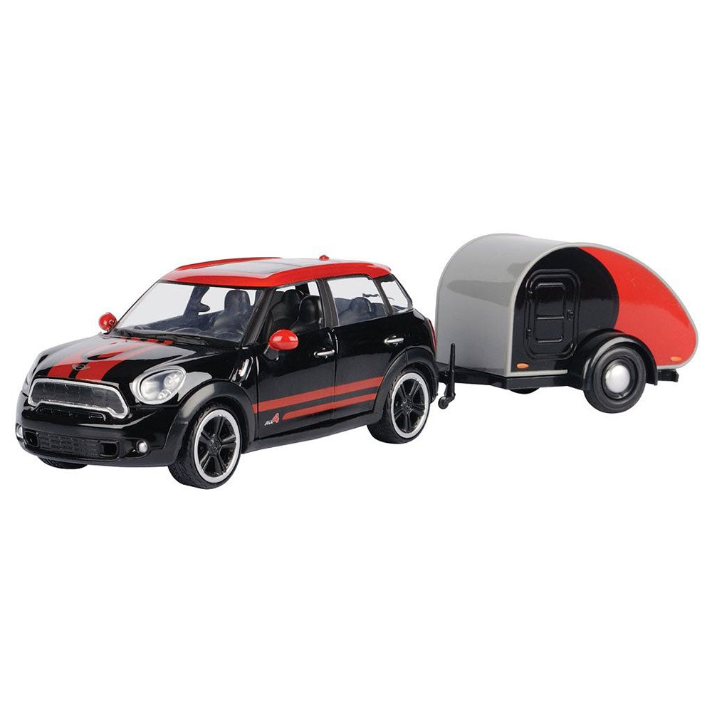 Mini Cooper S Countryman w/ Trailer 1/24 skalmodell