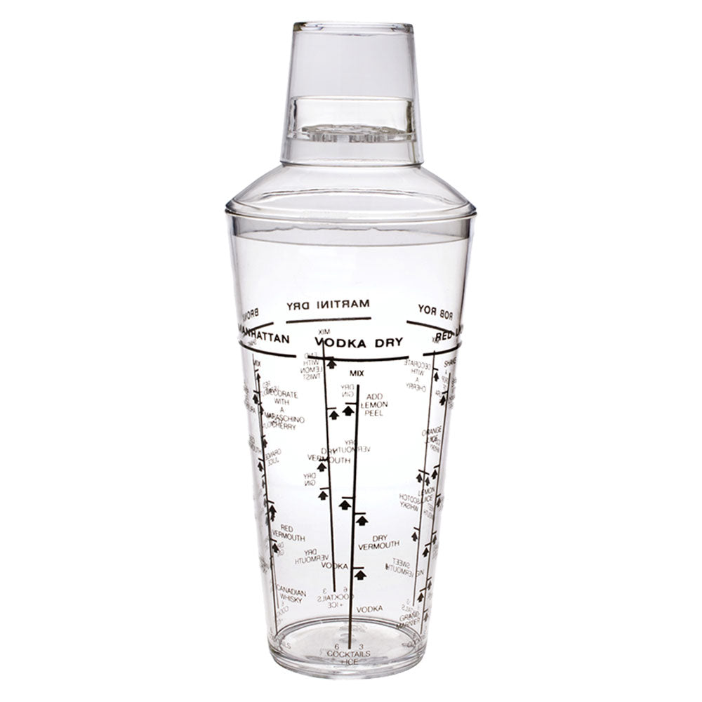 Bartender Acrylic Cocktail Shaker 750mL