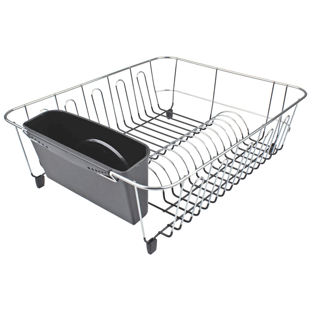 D. Line Grote Dish Drainer Chrome/PVC met Caddy