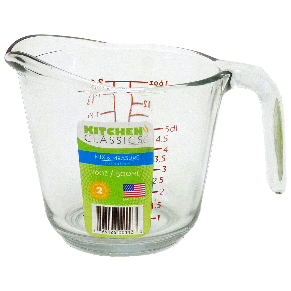 Jug de vidro clássicos de cozinha jarro