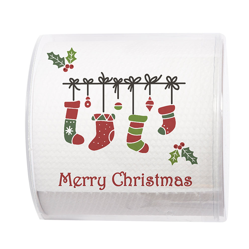 Papier+ontwerp kersttoiletpapier