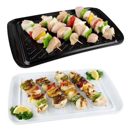 Tovolo Large Prep & Serve BBQ Trays 2pcs (Black/White)