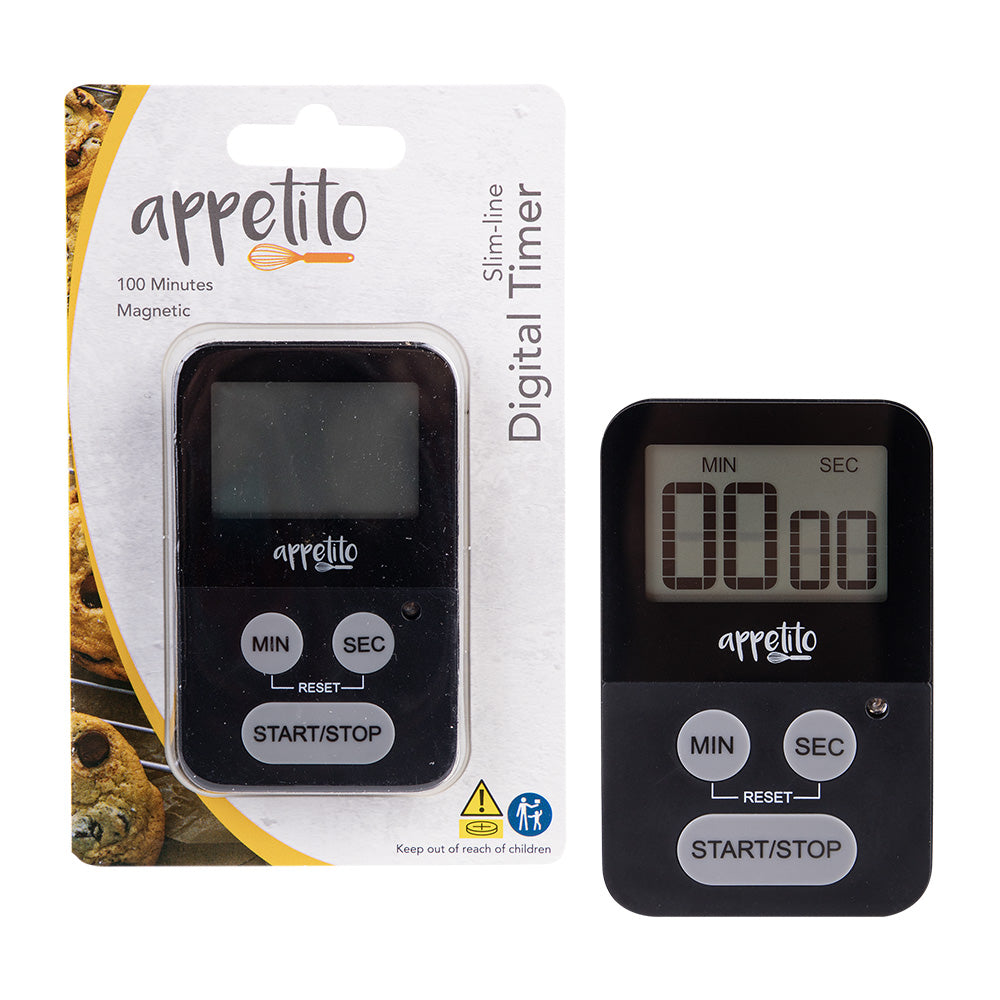 Appetito Slim-Line 100-minuters digital timer