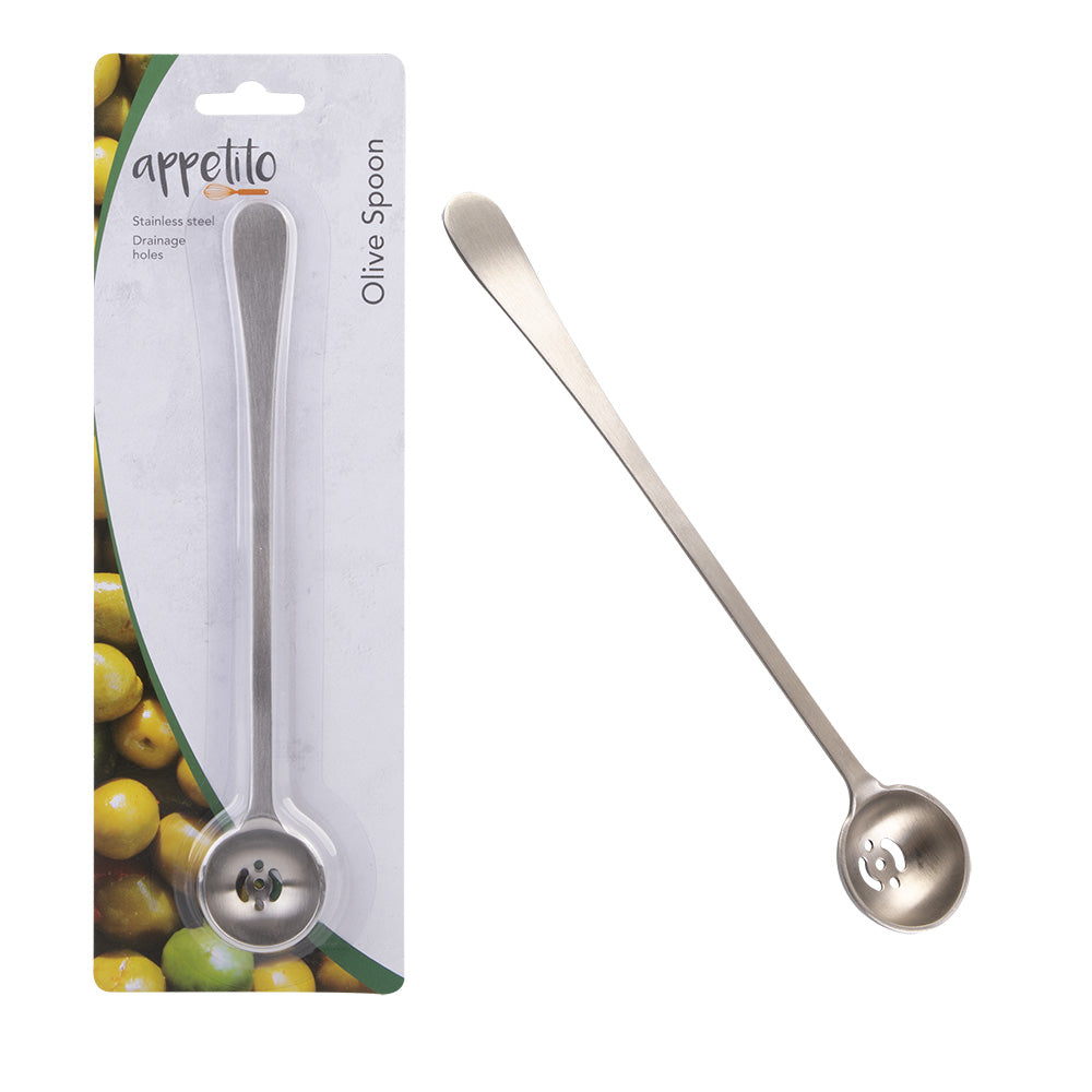 Appetito Stainless Steel Olive Spoon