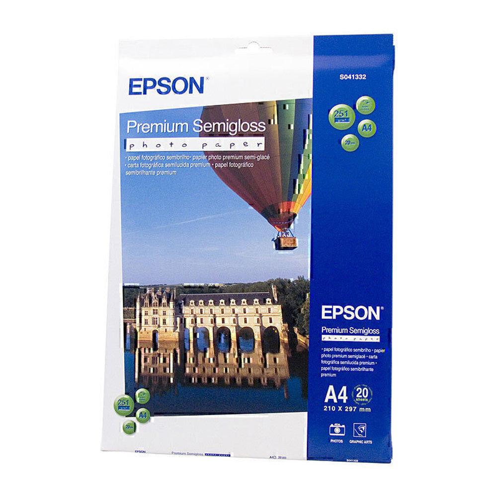 Papel fotográfico semi-Gloss Epson 20pc