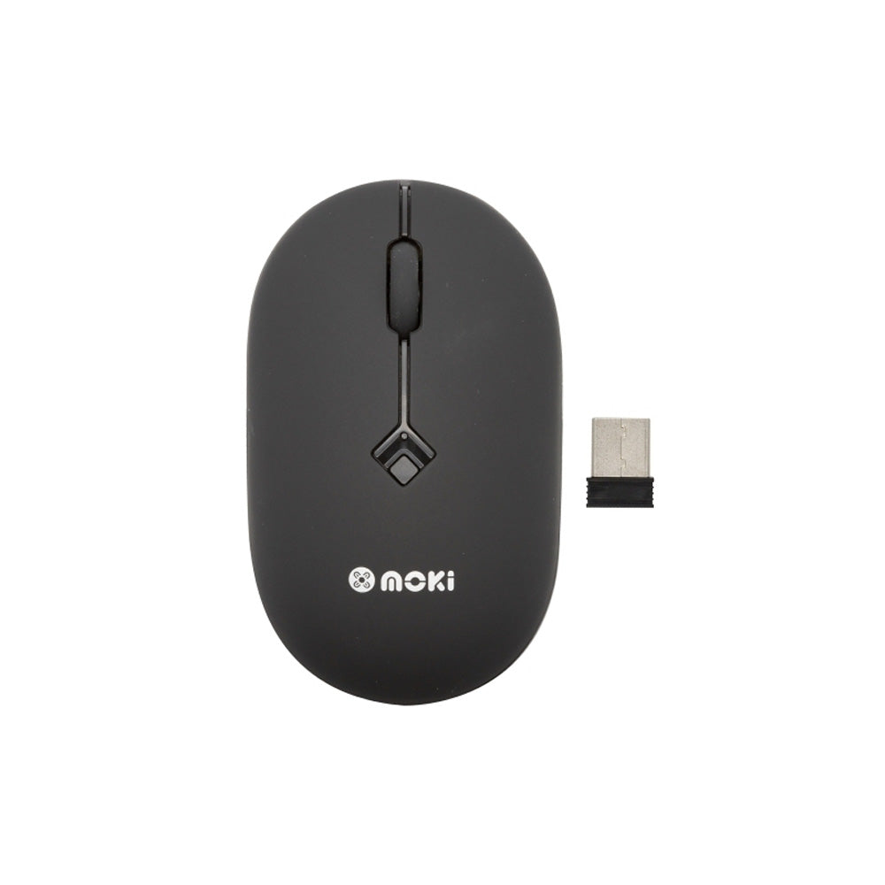 Mouse óptico Moki USB (negro)