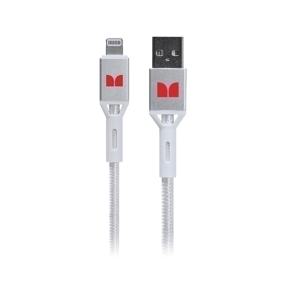 Monster Lightning til USB-A-kabel 2m (hvid)