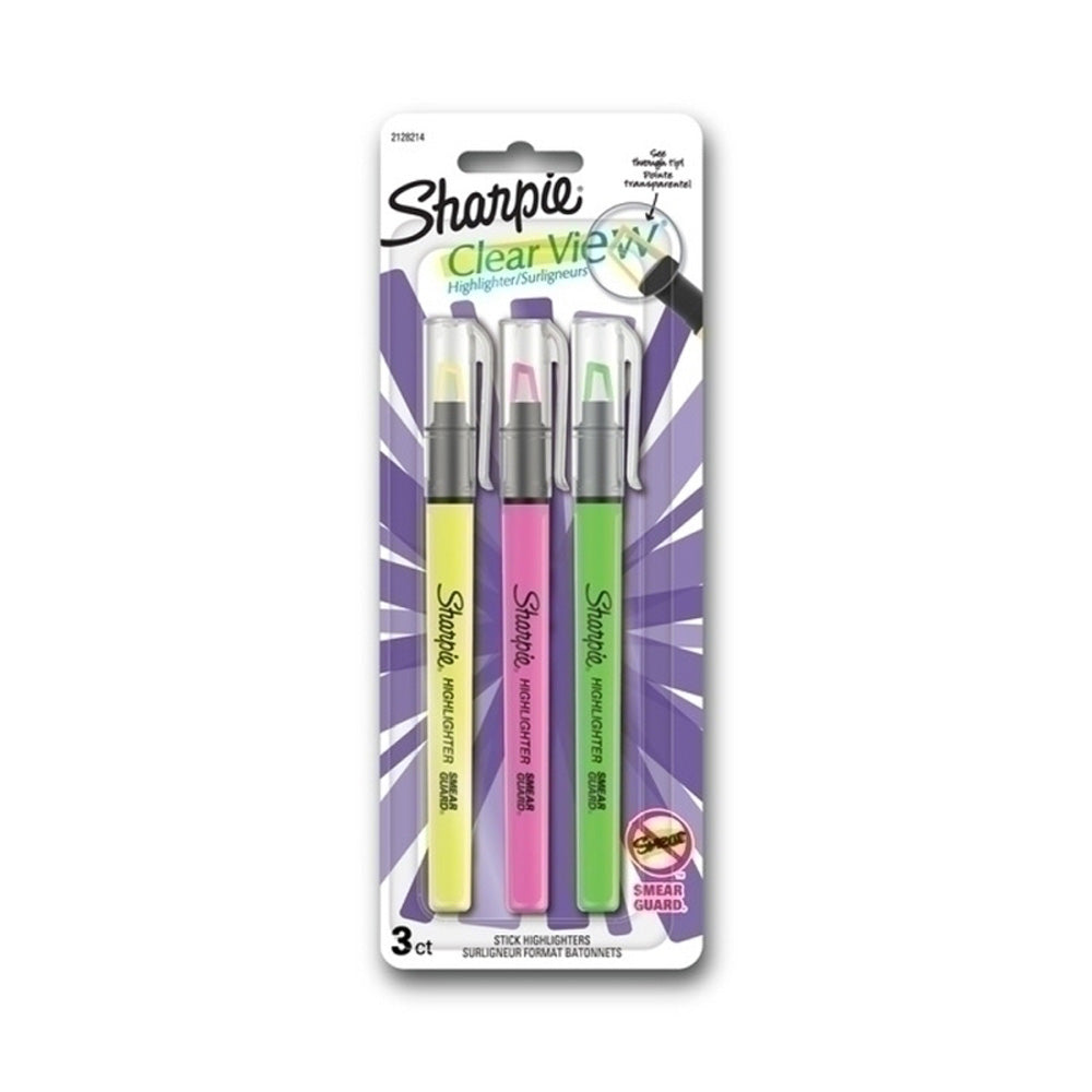 Stick per evidenziatore di pista clear Sharpie (scatola di 6)