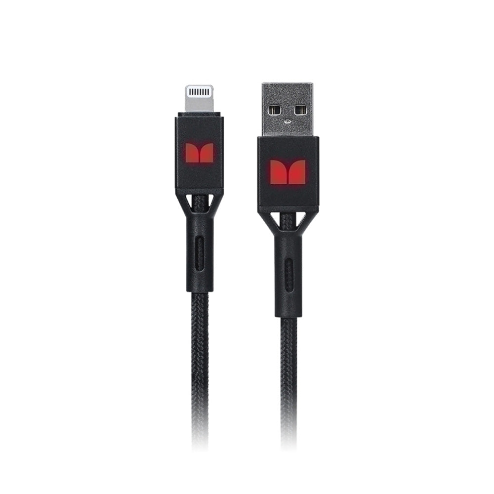 Monster Lightning naar USB-A gevlochten kabel 1,2 m