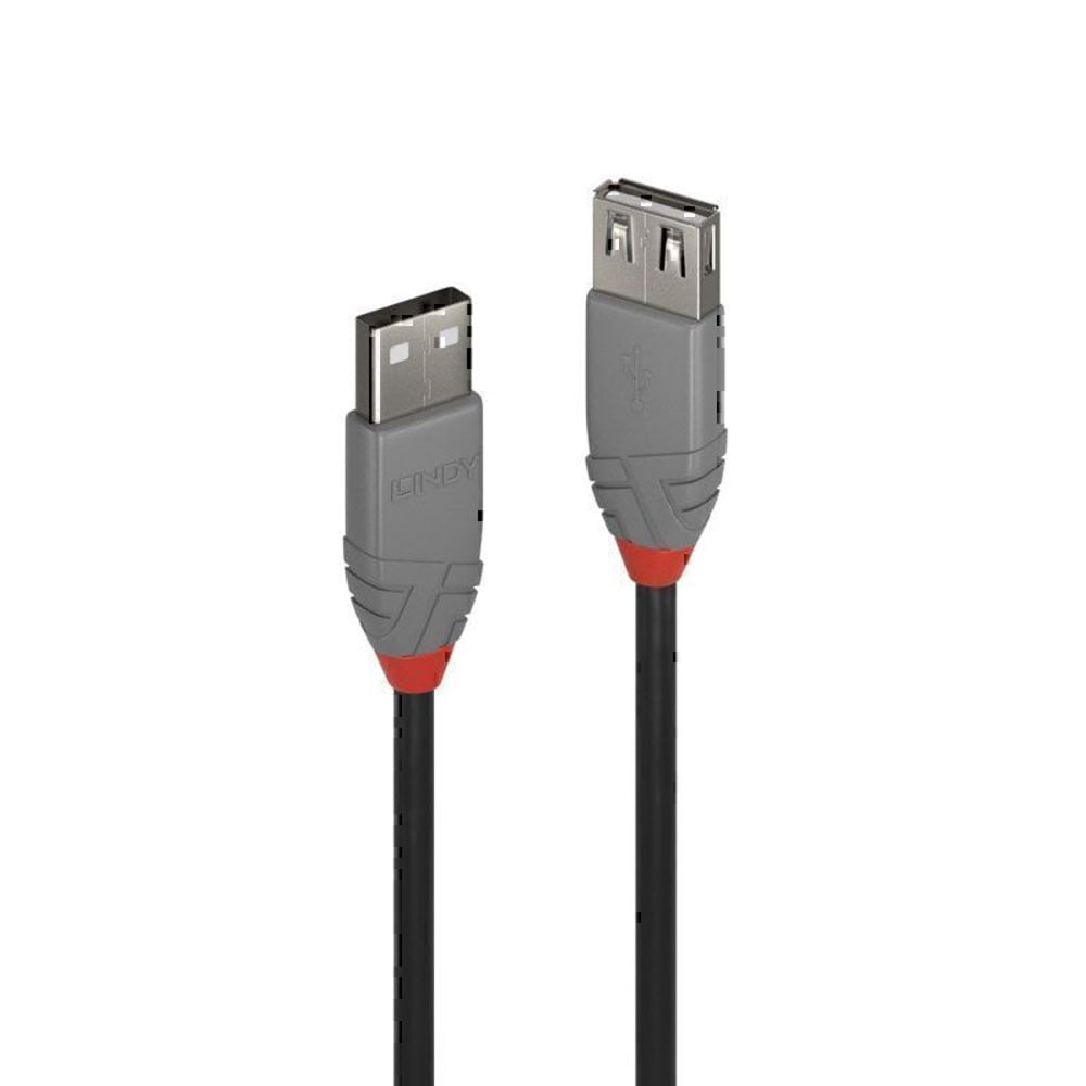 Lindy USB-A 2.0 Extension Cable Anthra-lijn