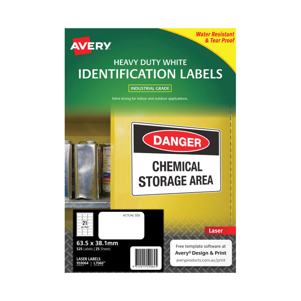 Avery Heavy Duty Laser Rótulos 25pk