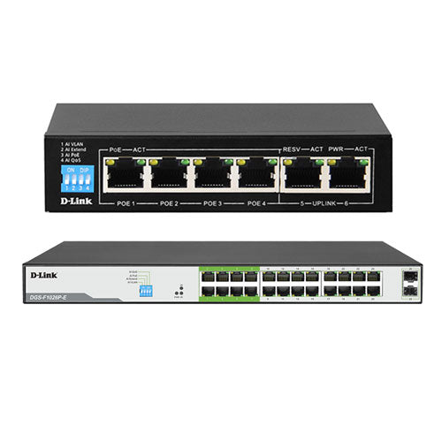 D-Link Gigabit PoE Switch with 2 Uplink Ports