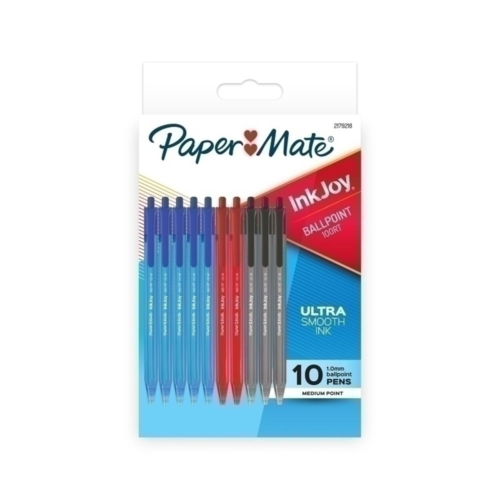 Paper Mate Inkjoy 100rt Ballpen 10R -boks med 12