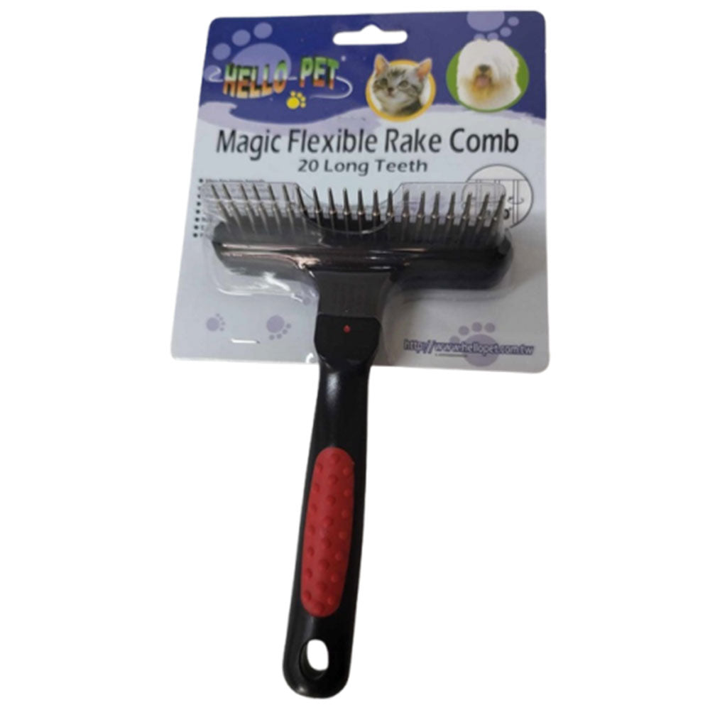 Hello-Pet Pet Pet Brooming Rake (grande)