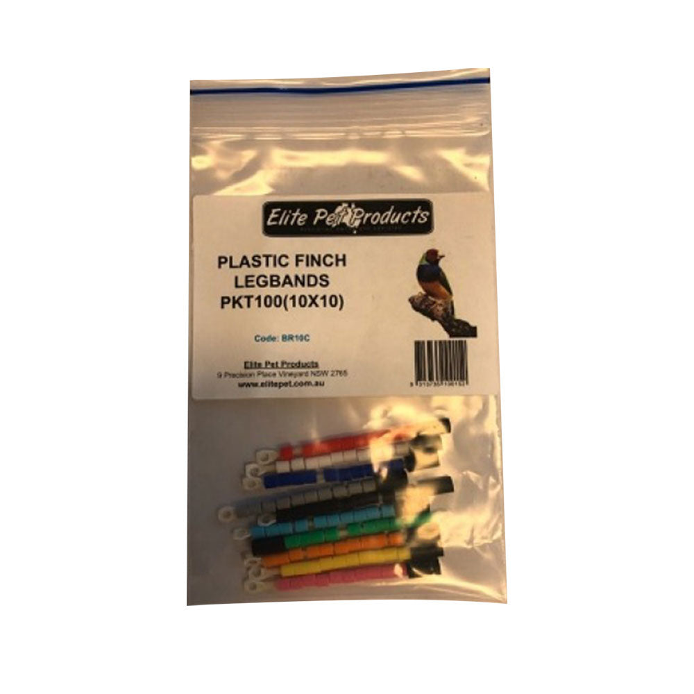 Anneau de jambe en plastique de compagnie d'élite 100pk