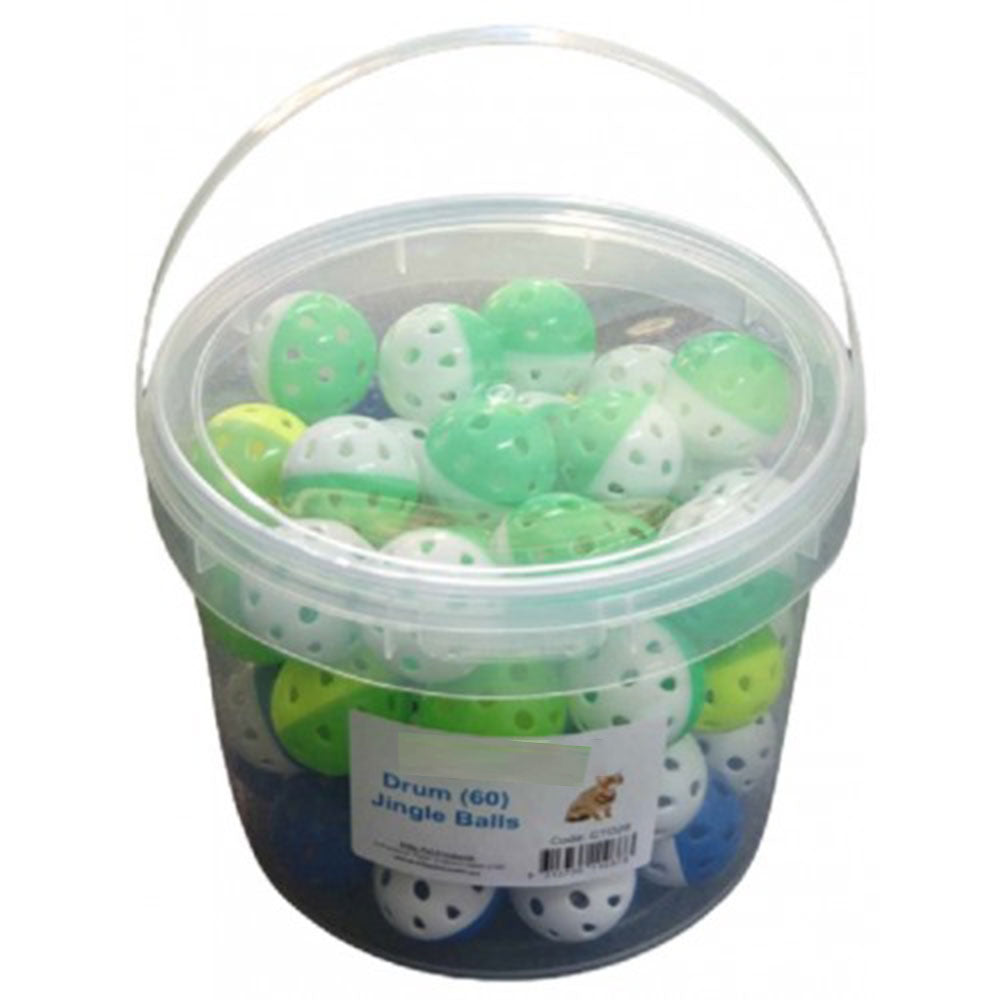 Metal Jingle Balls in a Drum 60pcs