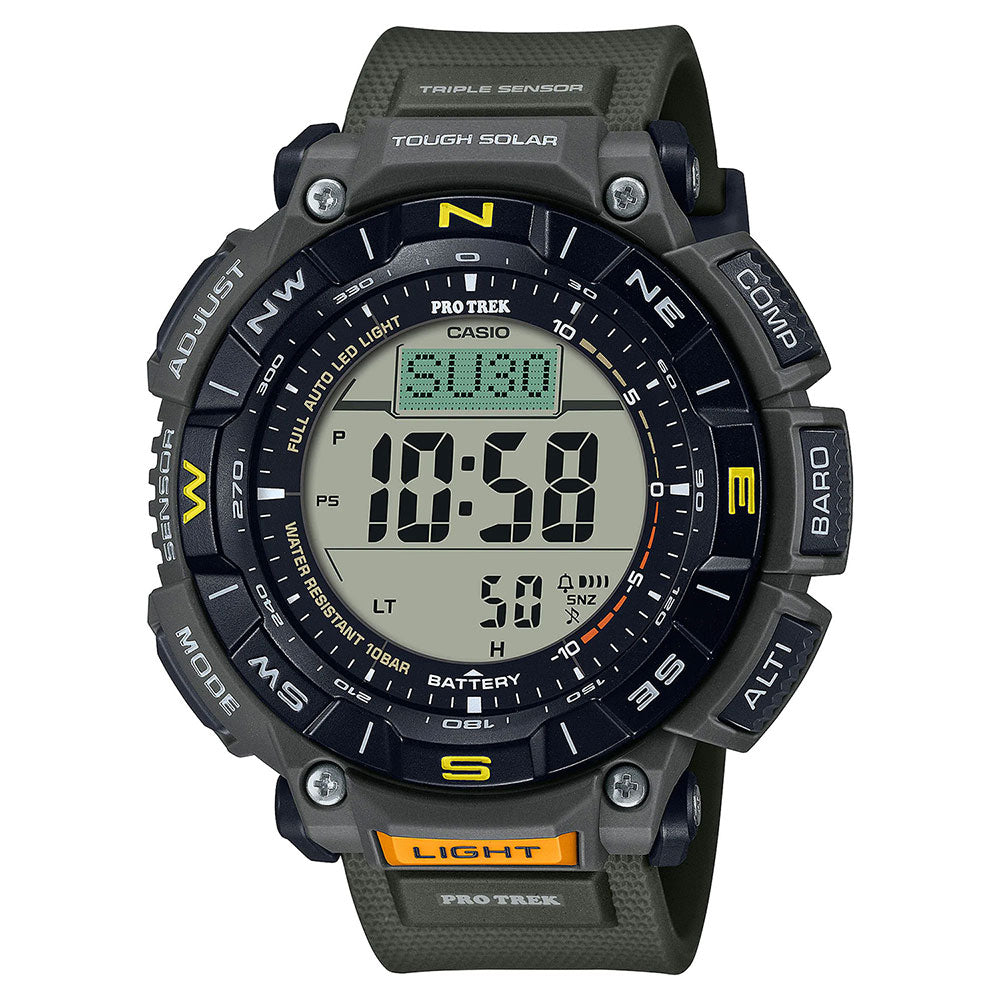 Pro Trek PRG340 Triple Sensor Band Watch (czarny)