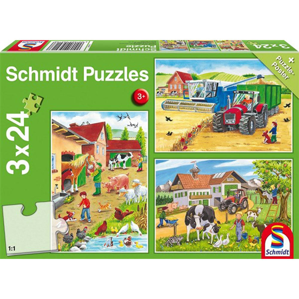 Plakat puzzli Schmidt 3x24pcs