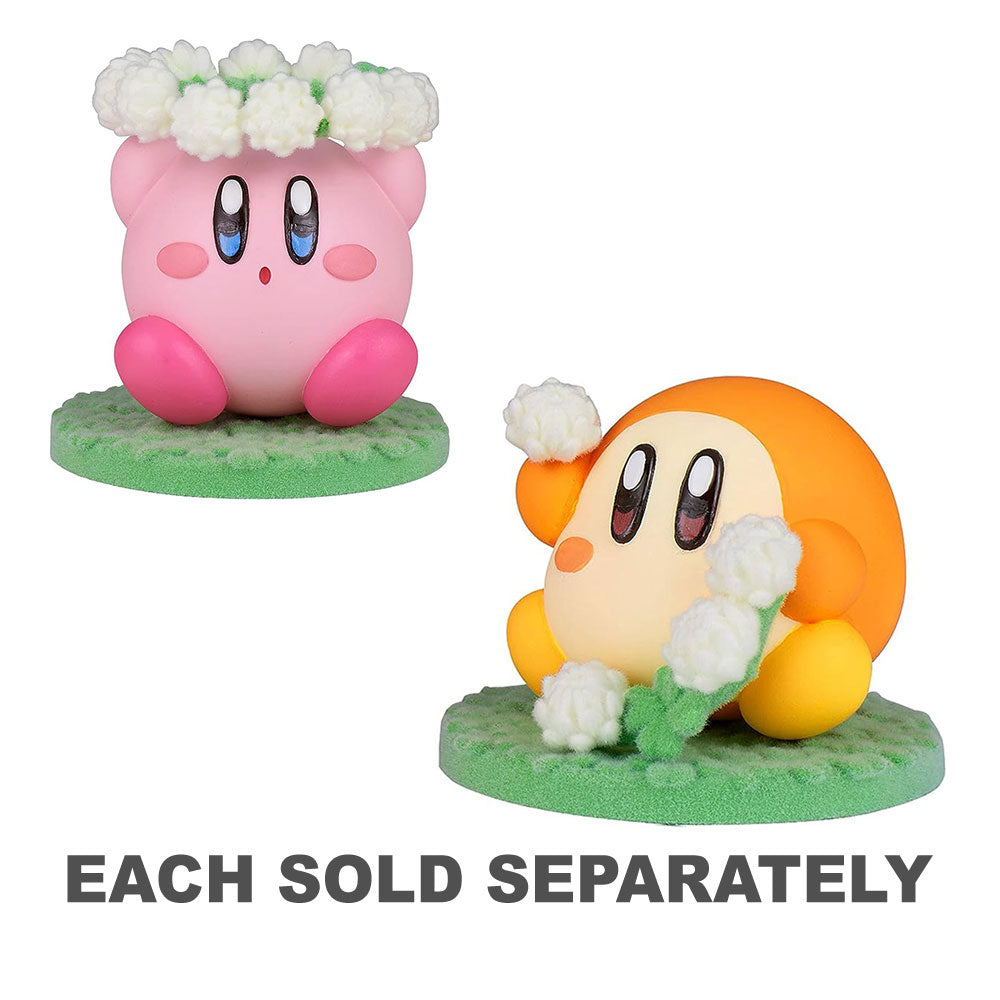 Kirby Fluffy Puffy Mine Play in the Flower Figure