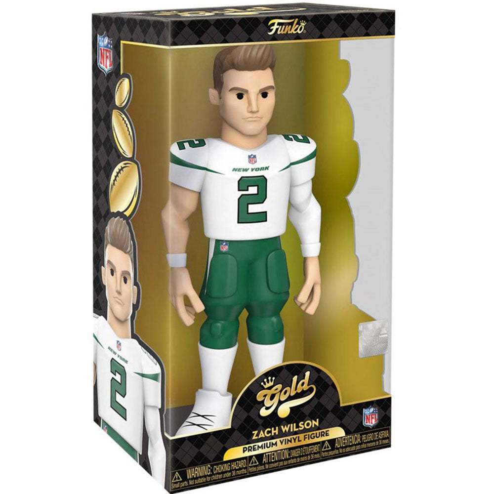 NFL: NY Jets Zach Wilson Vinyl Gold Chase Ships 1 in 6