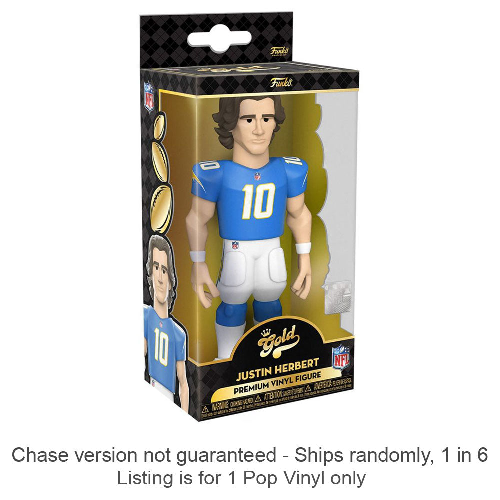 NFL: Justin Herbert Vinyl Gold Chase skibe 1 ud af 6