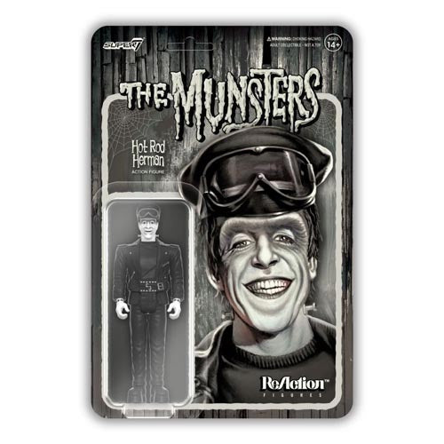 The Munsters Hot Rod Herman Grayscale Reaction 3.75" Figure