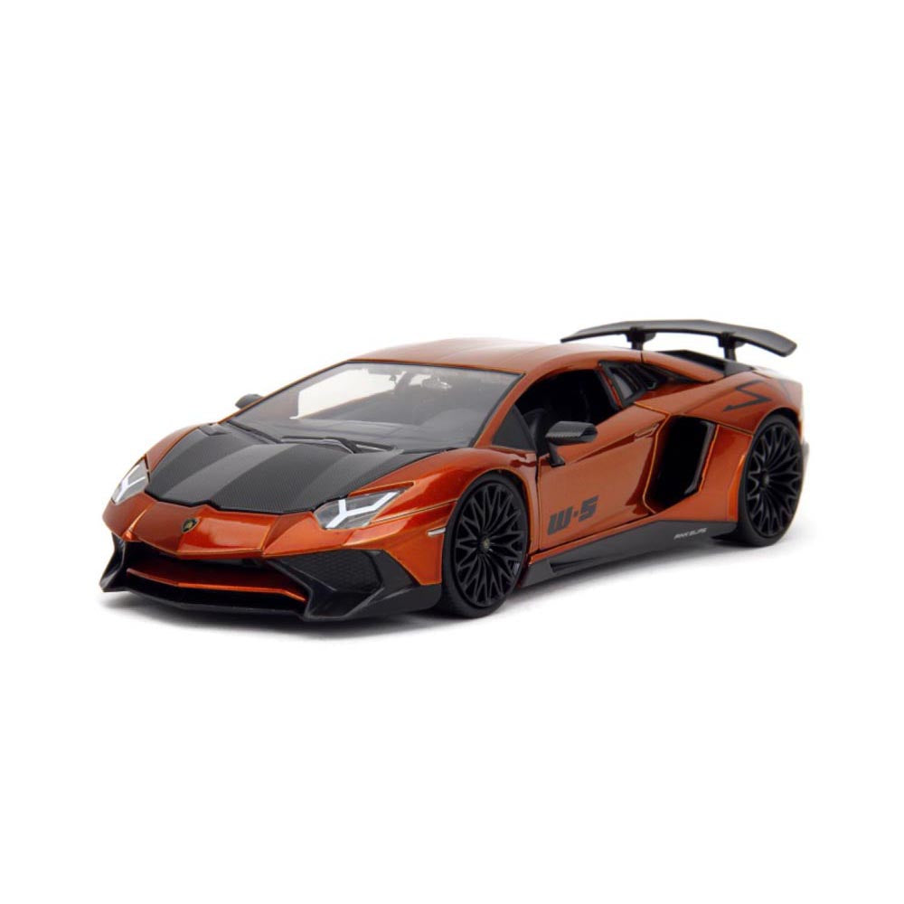 Rosa glider Lamborghini Aventador SV 1:24 fordon