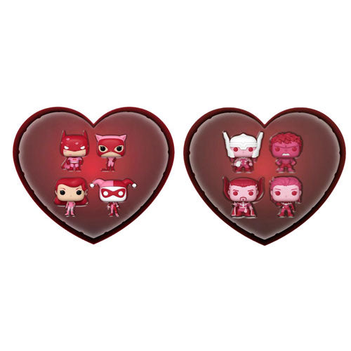 Valentines Pink US Ex. Pocket Pop! 4pk Heart Box