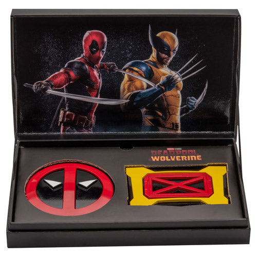 Deadpool & Wolverine Belt Buckle Replica Set