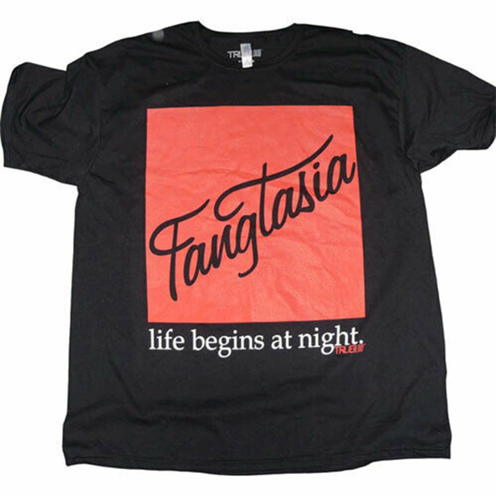 True Blood Fangtasia Camiseta masculina negra