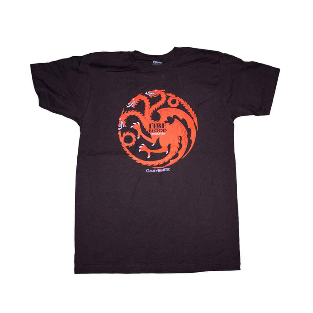 Camiseta masculina de Game of Thrones Targaryen