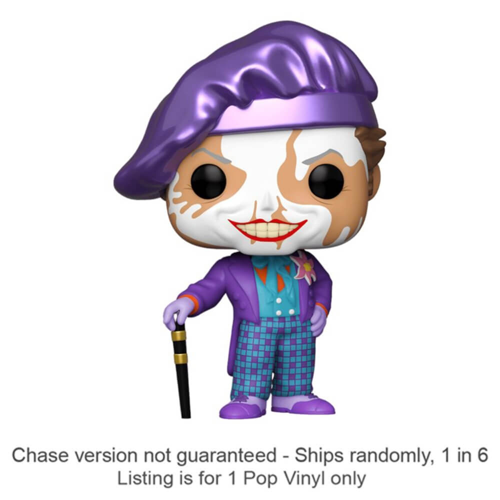 Batman 1989 Joker with Hat Pop! Vinyl Chase Ships 1 i 6