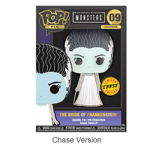 Bride of Frankenstein 4" Pop! Enamel Pin Chase Ships 1 in 6