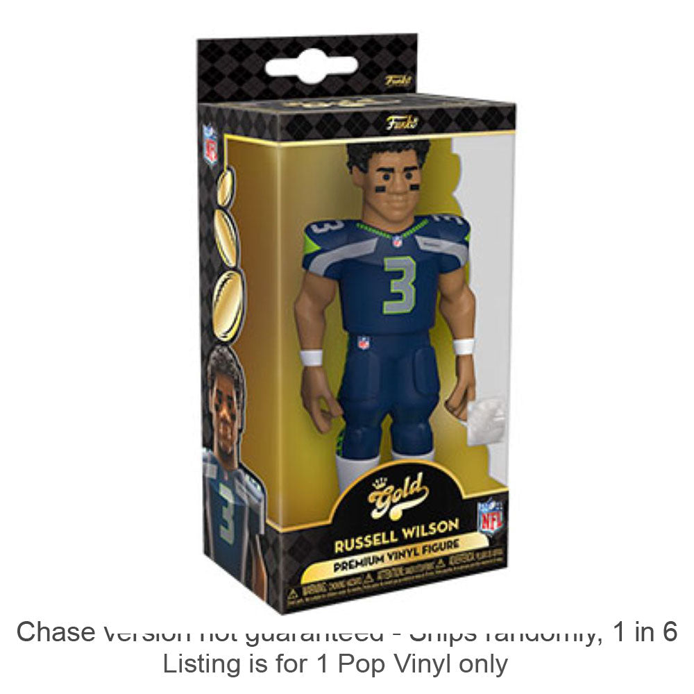 NFL Russel Wilson Vinyl Gold Chase Ships 1 en 6