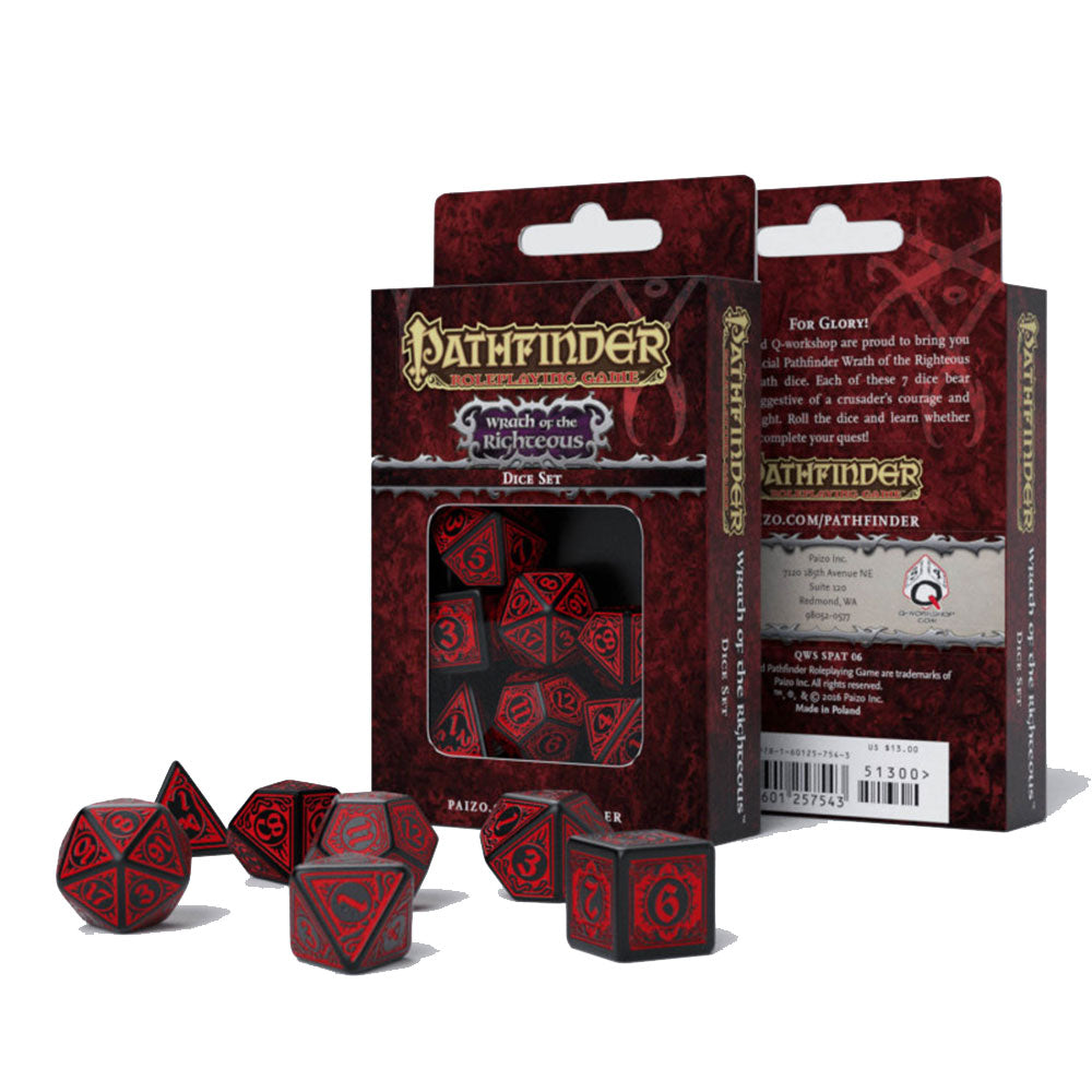 Q Workshop Pathfinder Dice (conjunto de 7)