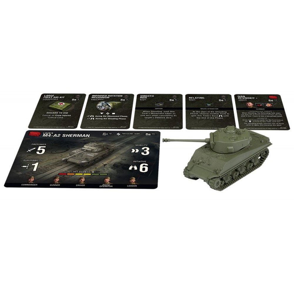 World of Tanks Minis Game Wave 11 Soviet Lozas M4-A2 Sherman