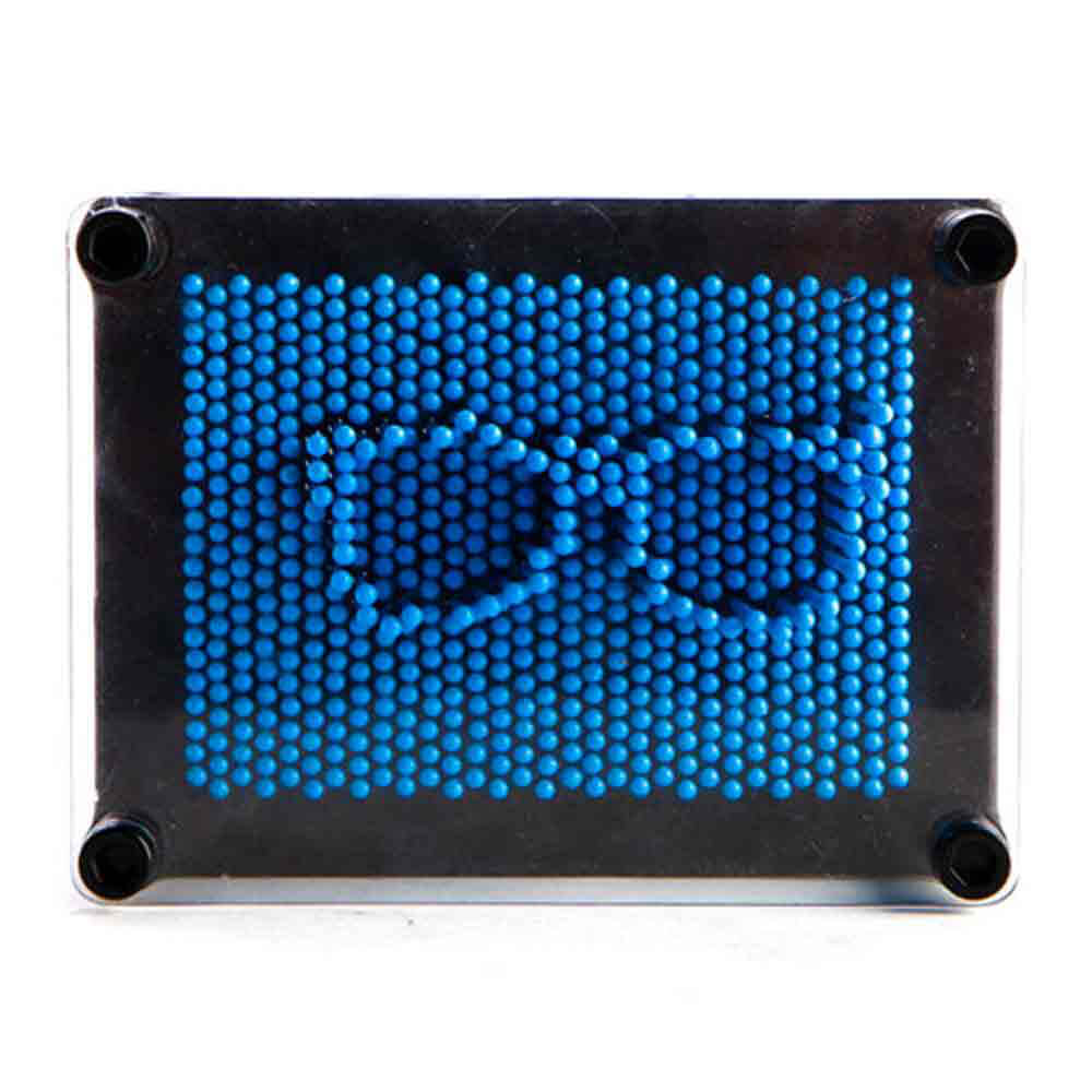 Blue Neon Pin Art