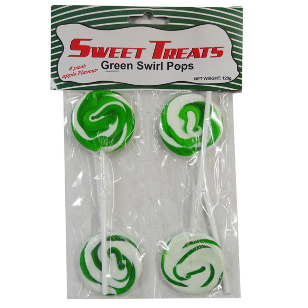 Sweet Treats Bagged Swirl Pops 4pk (120g)