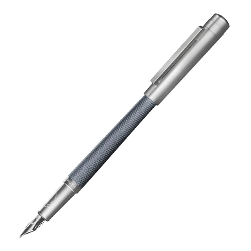 Guilloche Rhodium belagd 18K Fountain Pen (Slim)