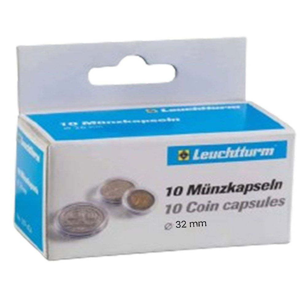 Leuchtturm Coin Capsules 10pk (fra størrelse 30-39)